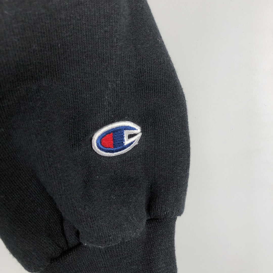 2000'S Champion Authentic Athletic Apparel College Sweatshirt Pullover Hoodie, Men's Size L (approx.) cotton black type Vintage Second Hand