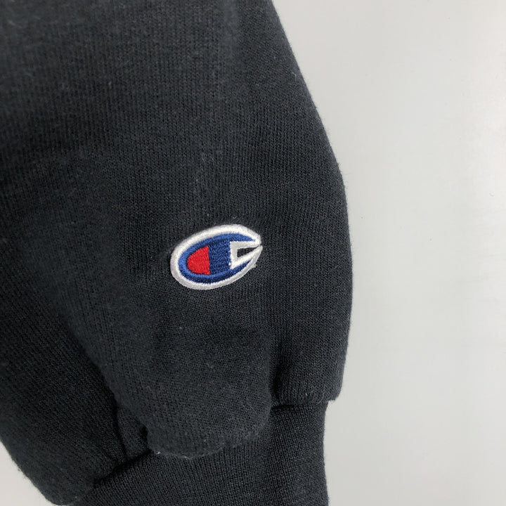 2000'S Champion Authentic Athletic Apparel College Sweatshirt Pullover Hoodie, Men's Size L (approx.) cotton black type Vintage Second Hand