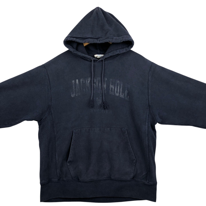 Champion REVERSE WEAVE Reverse Weave Sweat Pullover Hoodie Men's L size unclear navy blue type Vintage Second Hand