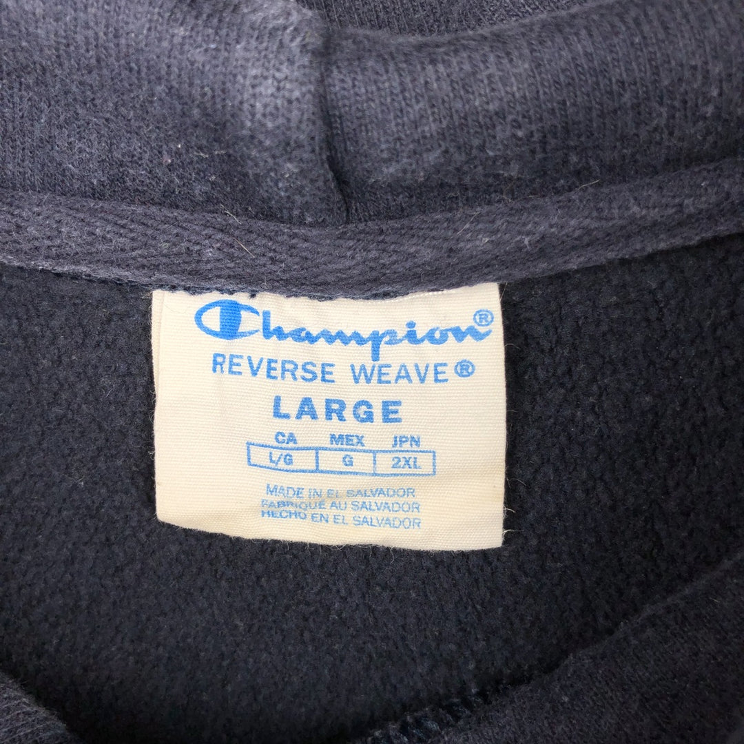 Champion REVERSE WEAVE Reverse Weave Sweat Pullover Hoodie Men's L size unclear navy blue type Vintage Second Hand