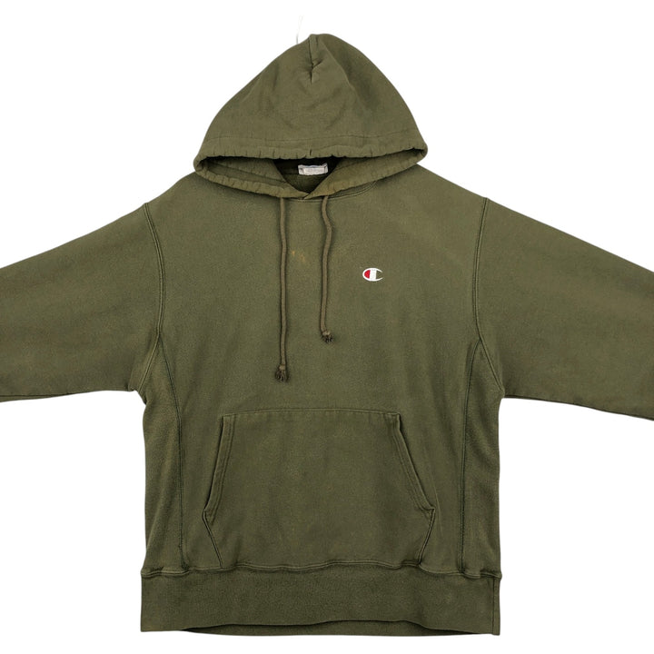 Champion REVERSE WEAVE Reverse Weave Sweat Pullover Hoodie Men's L size cotton Khaki type Vintage Second Hand