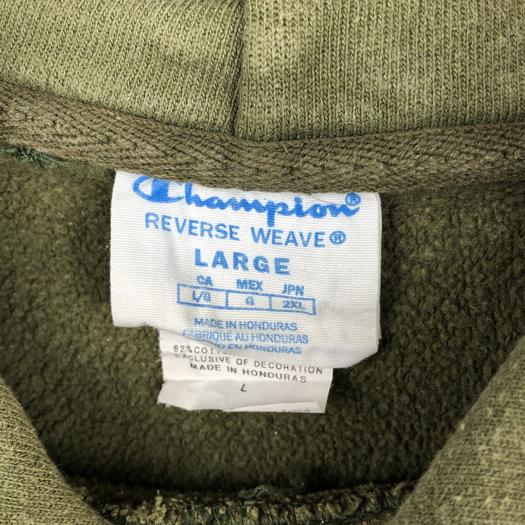 Champion REVERSE WEAVE Reverse Weave Sweat Pullover Hoodie Men's L size cotton Khaki type Vintage Second Hand