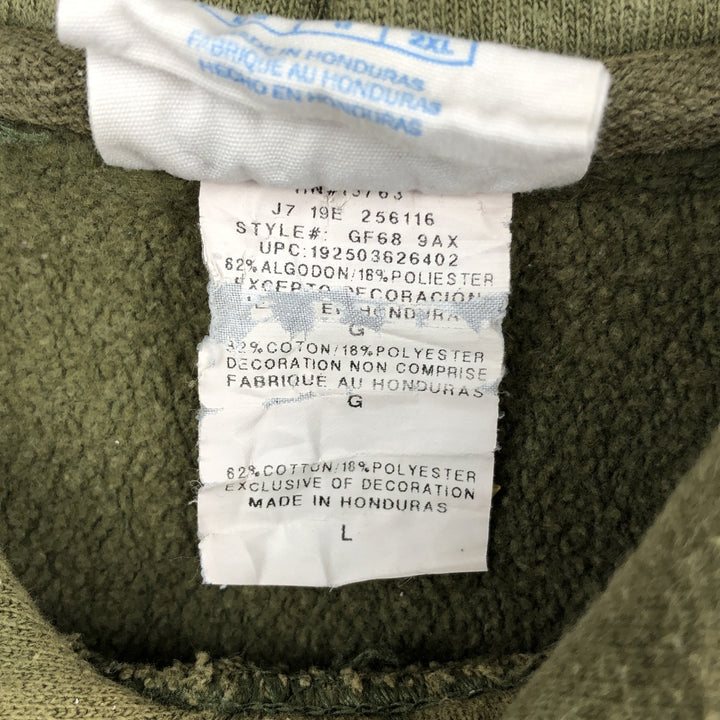 Champion REVERSE WEAVE Reverse Weave Sweat Pullover Hoodie Men's L size cotton Khaki type Vintage Second Hand