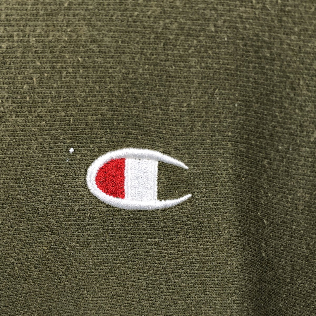 Champion REVERSE WEAVE Reverse Weave Sweat Pullover Hoodie Men's L size cotton Khaki type Vintage Second Hand