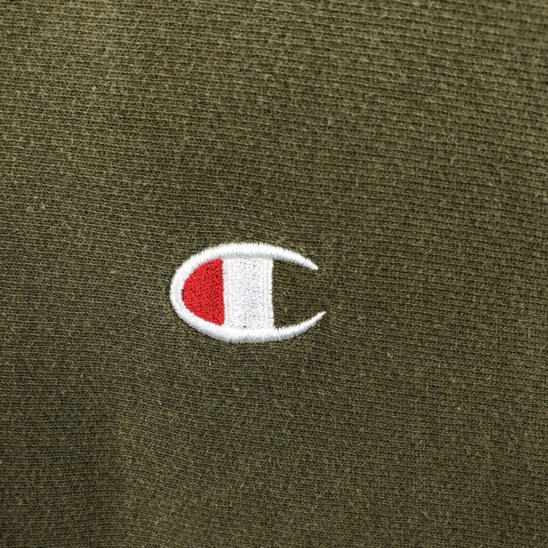 Champion REVERSE WEAVE Reverse Weave Sweat Pullover Hoodie Men's L size cotton Khaki type Vintage Second Hand