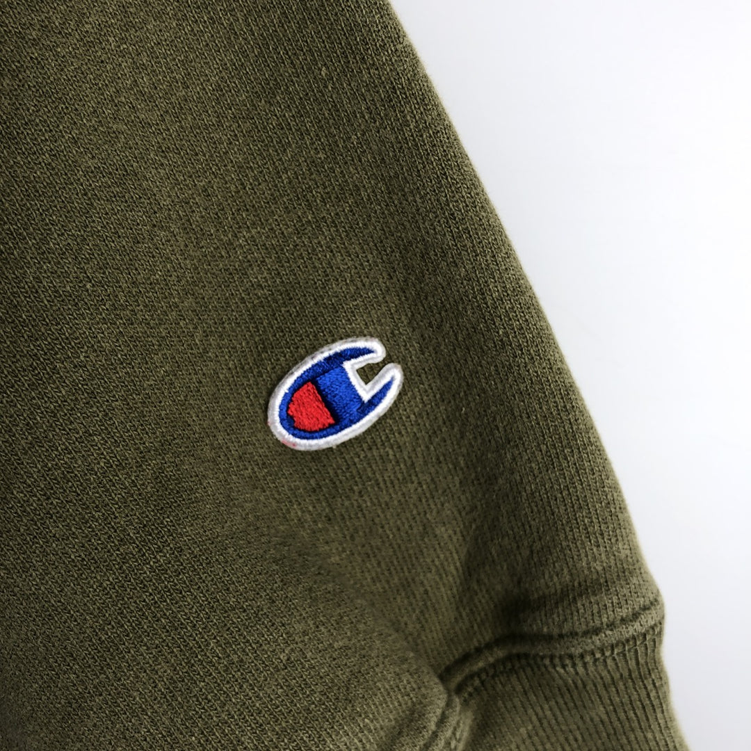 Champion REVERSE WEAVE Reverse Weave Sweat Pullover Hoodie Men's L size cotton Khaki type Vintage Second Hand