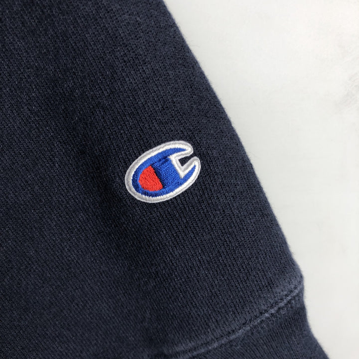 Champion REVERSE WEAVE Reverse Weave College Sweat Pullover Hoodie Men's L size cotton navy blue type Vintage Second Hand