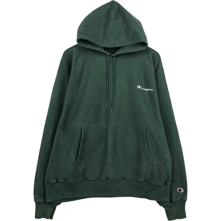 Champion Authentic Sweatshirt Pullover Hoodie, Men's Size L unclear green type Vintage Second Hand