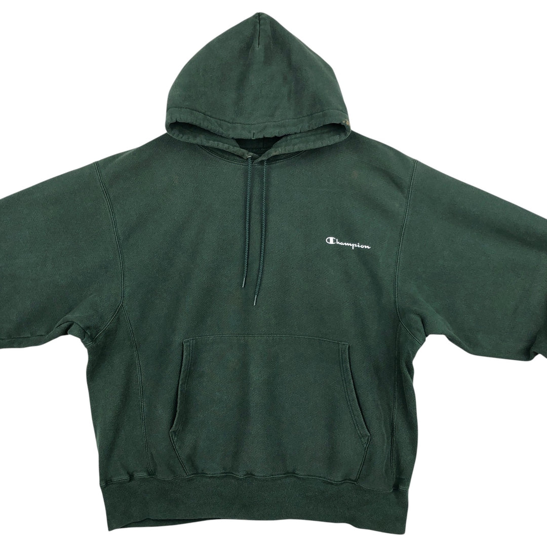 Champion Authentic Sweatshirt Pullover Hoodie, Men's Size L unclear green type Vintage Second Hand