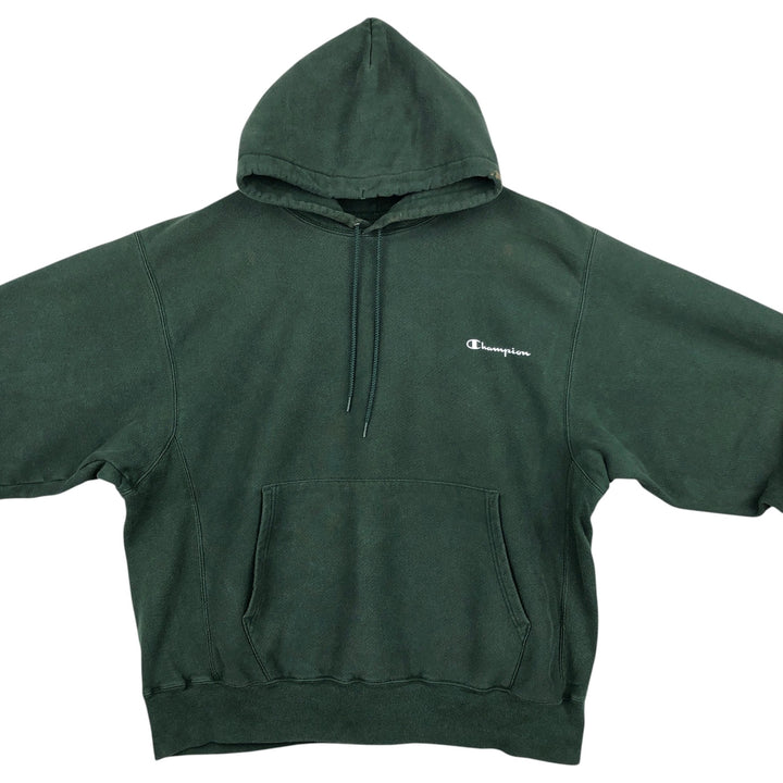 Champion Authentic Sweatshirt Pullover Hoodie, Men's Size L unclear green type Vintage Second Hand