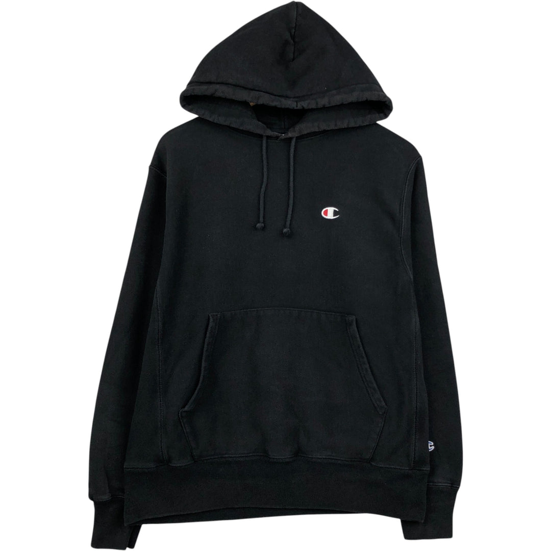 Champion REVERSE WEAVE Reverse Weave Sweat Pullover Hoodie Men's M cotton black type Vintage Second Hand