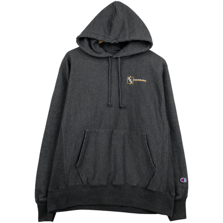 Champion Reverse Weave Precision Pipeline Solutions Adva Sweat Pullover Hoodie, Men's Size L (approx.) cotton gray type Vintage Second Hand