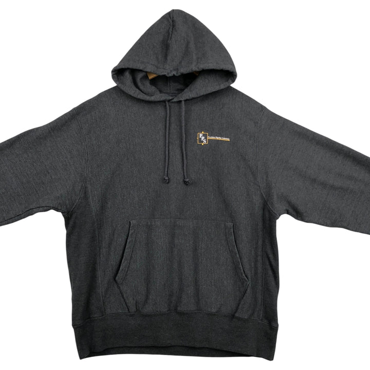 Champion Reverse Weave Precision Pipeline Solutions Adva Sweat Pullover Hoodie, Men's Size L (approx.) cotton gray type Vintage Second Hand