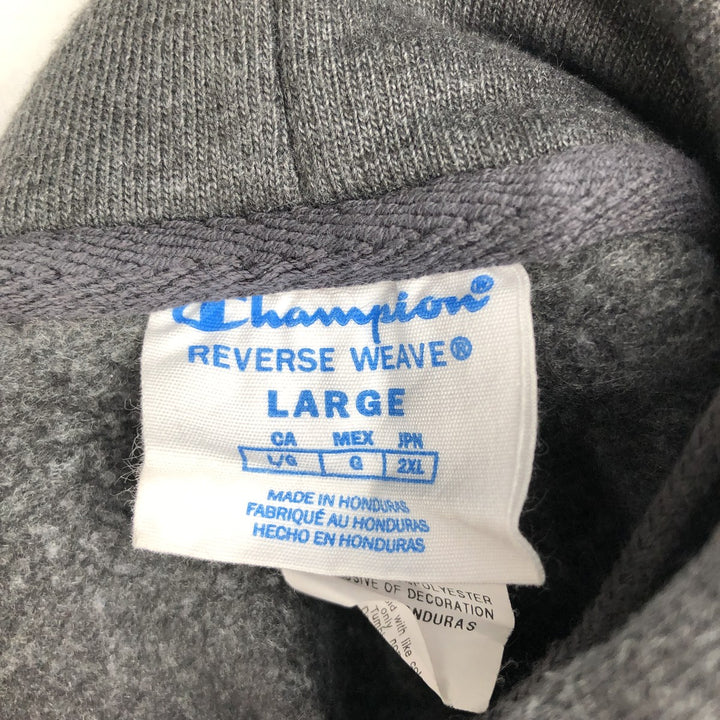 Champion Reverse Weave Precision Pipeline Solutions Adva Sweat Pullover Hoodie, Men's Size L (approx.) cotton gray type Vintage Second Hand