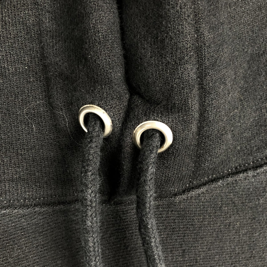 Champion REVERSE WEAVE Reverse Weave No Eyes Plain Blank Sweatshirt Hoodie Men's L Size cotton black type Vintage Second Hand
