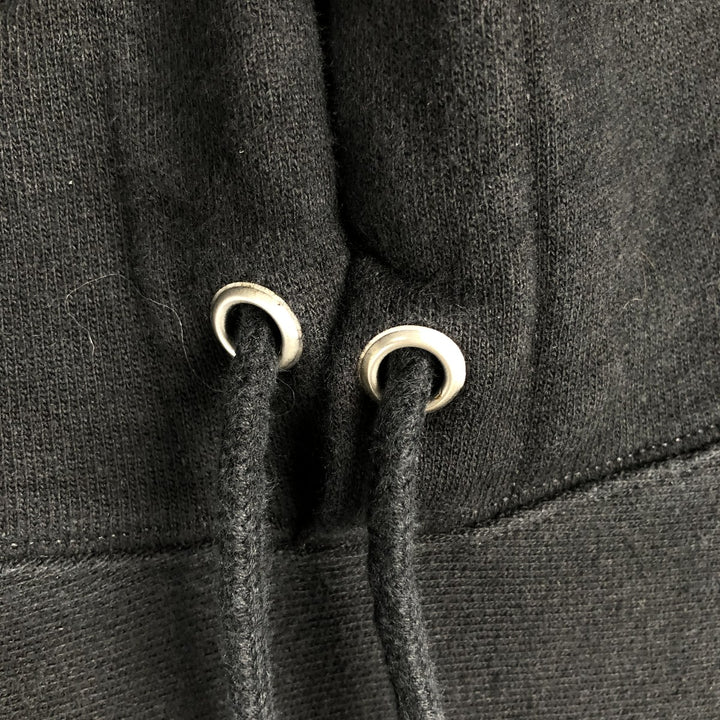 Champion REVERSE WEAVE Reverse Weave No Eyes Plain Blank Sweatshirt Hoodie Men's L Size cotton black type Vintage Second Hand