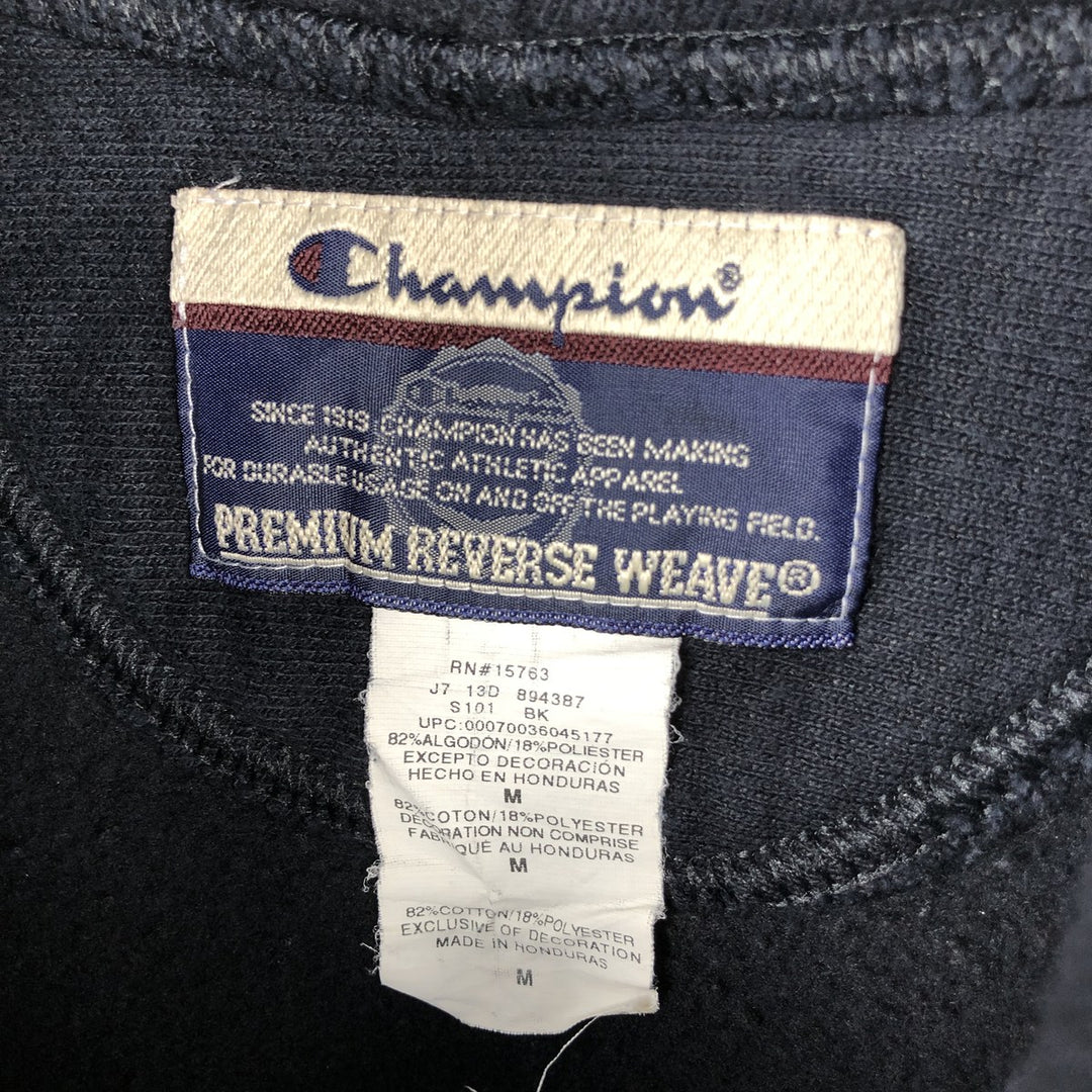 2000'S Champion Premium Reverse Weave Advertising Sweat Pullover Hoodie (Men's Size M) cotton black type Vintage Second Hand