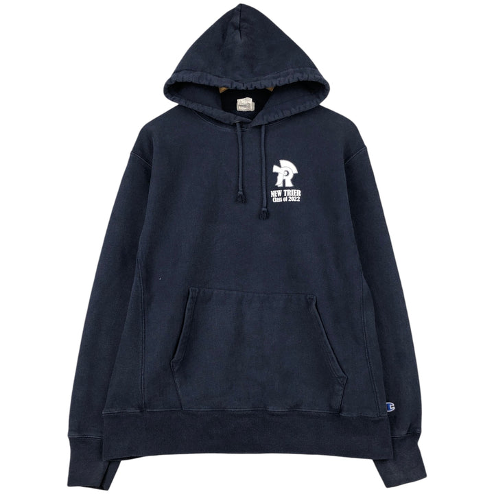Champion REVERSE WEAVE Reverse Weave College Sweat Pullover Hoodie Men's L size cotton navy blue type Vintage Second Hand