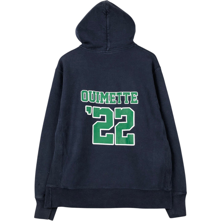 Champion REVERSE WEAVE Reverse Weave College Sweat Pullover Hoodie Men's L size cotton navy blue type Vintage Second Hand