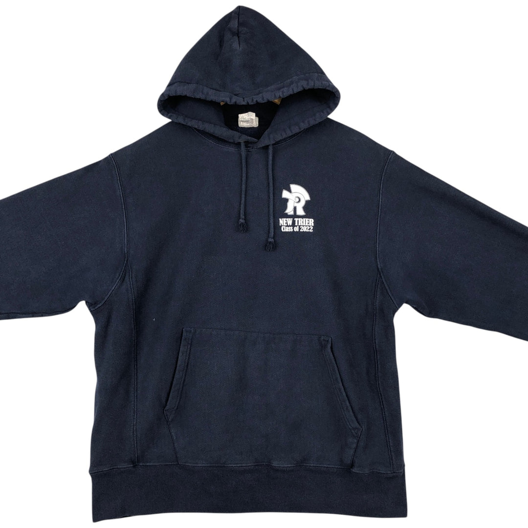 Champion REVERSE WEAVE Reverse Weave College Sweat Pullover Hoodie Men's L size cotton navy blue type Vintage Second Hand