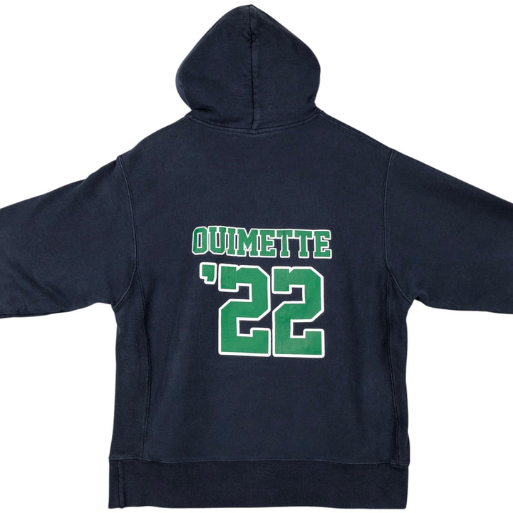 Champion REVERSE WEAVE Reverse Weave College Sweat Pullover Hoodie Men's L size cotton navy blue type Vintage Second Hand