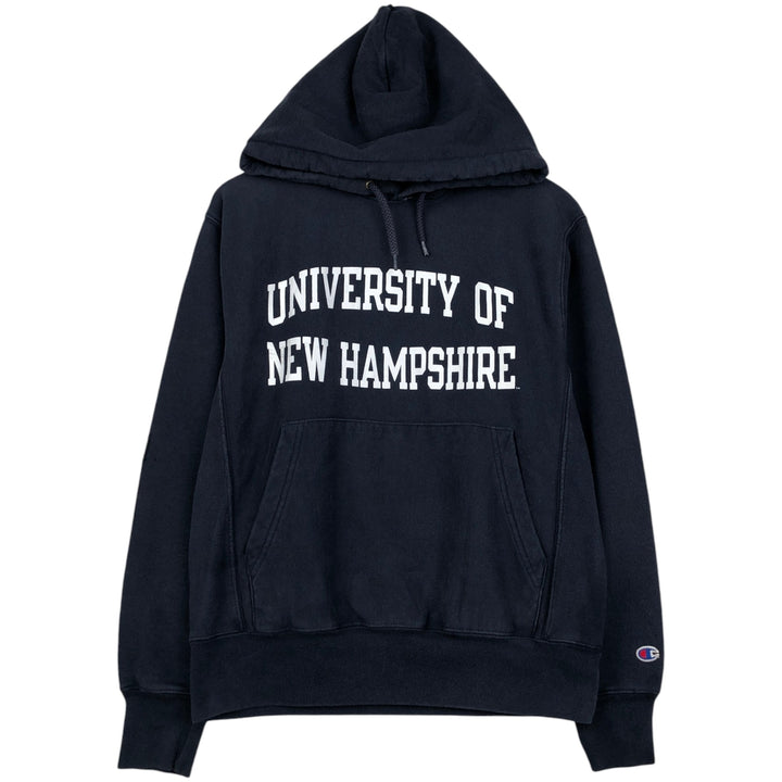 2000'S Champion Original Reverse Weave College Pullover Hoodie, Men's Size Small cotton navy blue type Vintage Second Hand