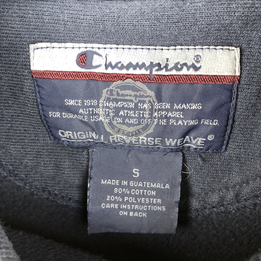 2000'S Champion Original Reverse Weave College Pullover Hoodie, Men's Size Small cotton navy blue type Vintage Second Hand