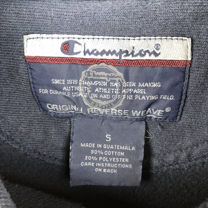 2000'S Champion Original Reverse Weave College Pullover Hoodie, Men's Size Small cotton navy blue type Vintage Second Hand