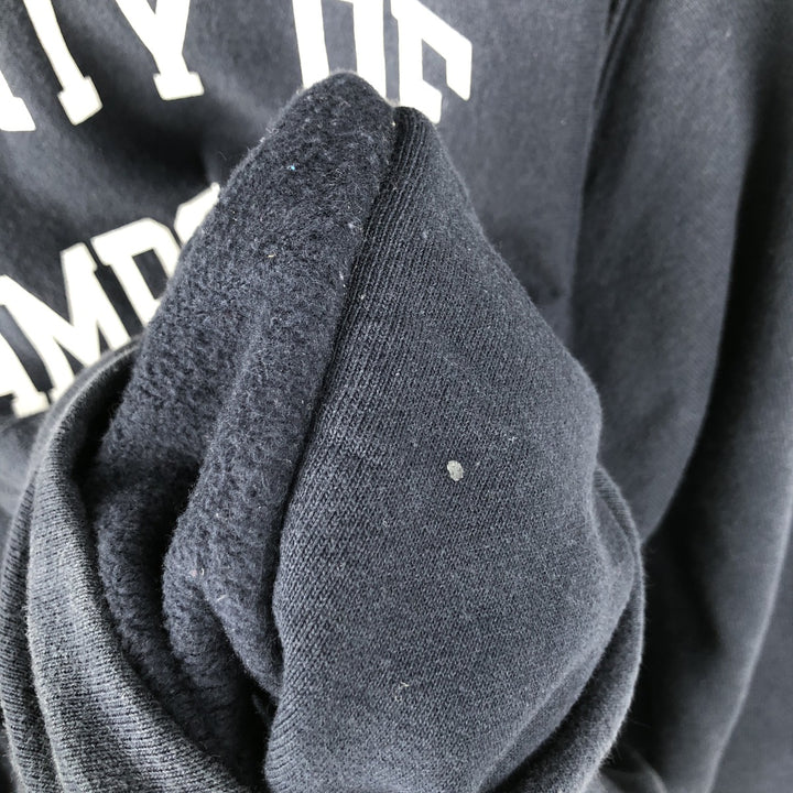 2000'S Champion Original Reverse Weave College Pullover Hoodie, Men's Size Small cotton navy blue type Vintage Second Hand