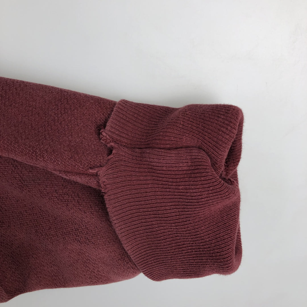 2000'S Champion Premium Reverse Weave Blank Sweatshirt Hoodie (Men's Size L equivalent) cotton burgundy type Vintage Second Hand