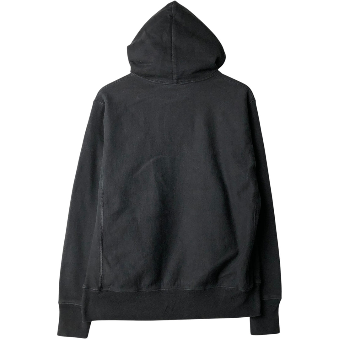 Champion REVERSE WEAVE Reverse Weave Plain Blank Sweatshirt Hoodie Men's M Size cotton black type Vintage Second Hand