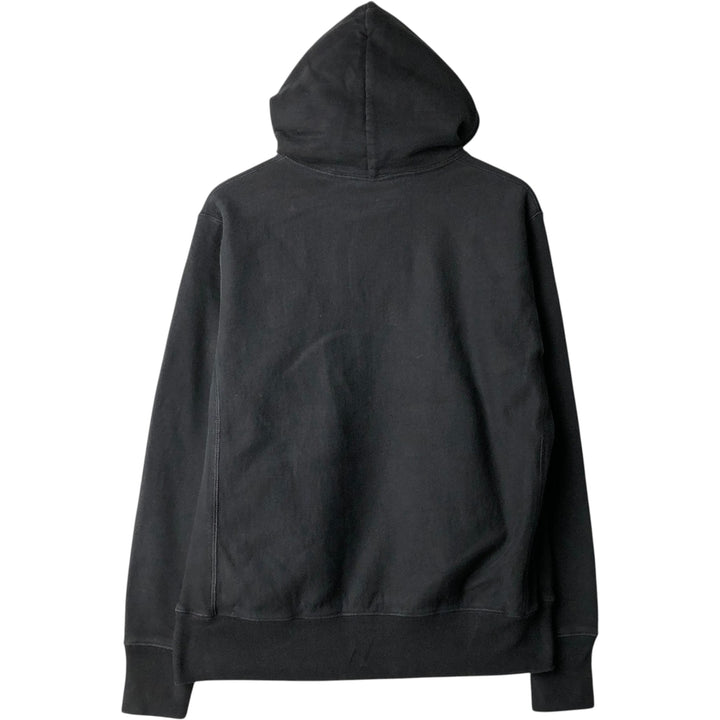 Champion REVERSE WEAVE Reverse Weave Plain Blank Sweatshirt Hoodie Men's M Size cotton black type Vintage Second Hand