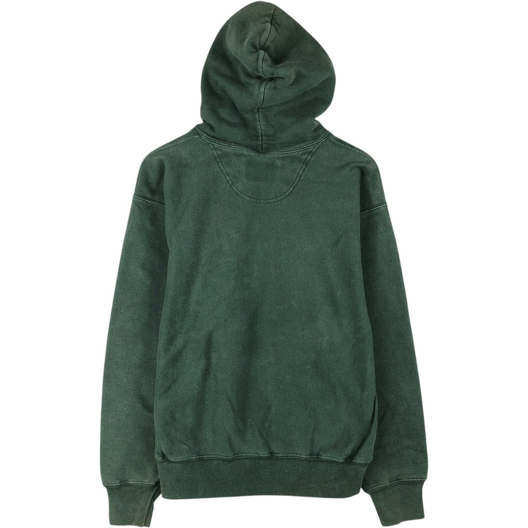 2000'S Champion Premium Reverse Weave Blank Sweatshirt Hoodie, Men's Size L cotton green type Vintage Second Hand