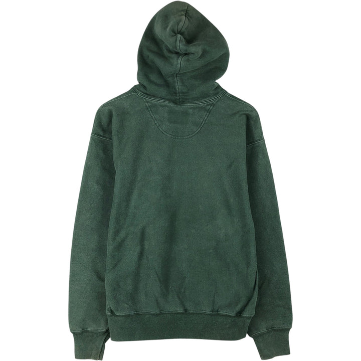 2000'S Champion Premium Reverse Weave Blank Sweatshirt Hoodie, Men's Size L cotton green type Vintage Second Hand