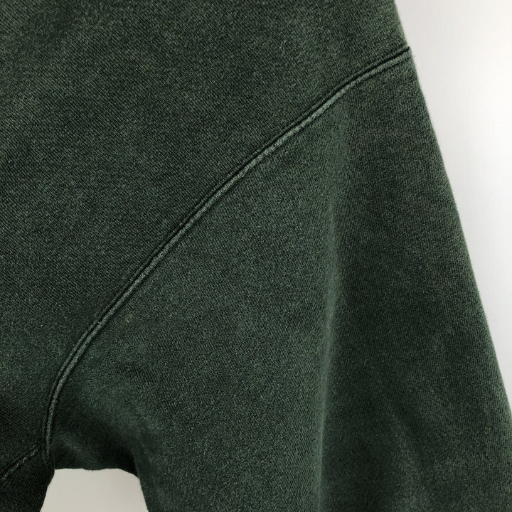 2000'S Champion Premium Reverse Weave Blank Sweatshirt Hoodie, Men's Size L cotton green type Vintage Second Hand
