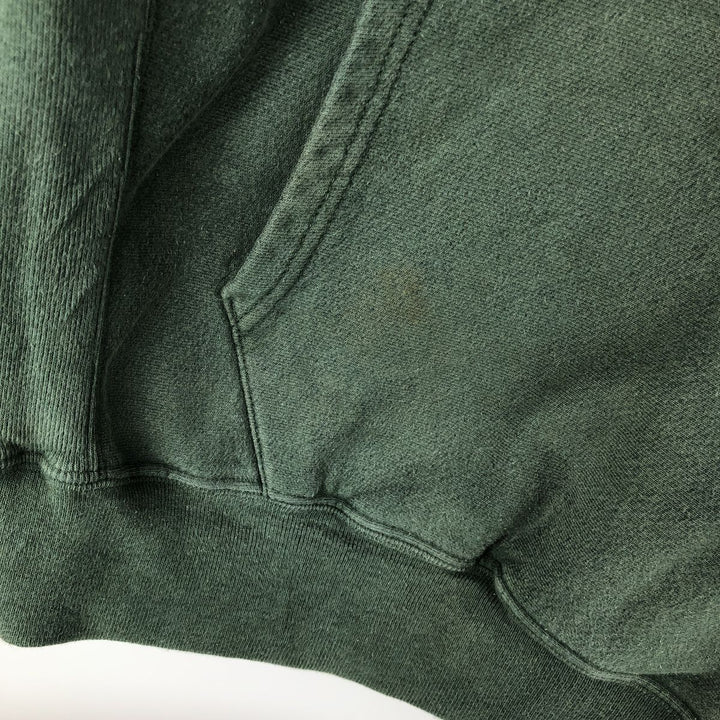 2000'S Champion Premium Reverse Weave Blank Sweatshirt Hoodie, Men's Size L cotton green type Vintage Second Hand