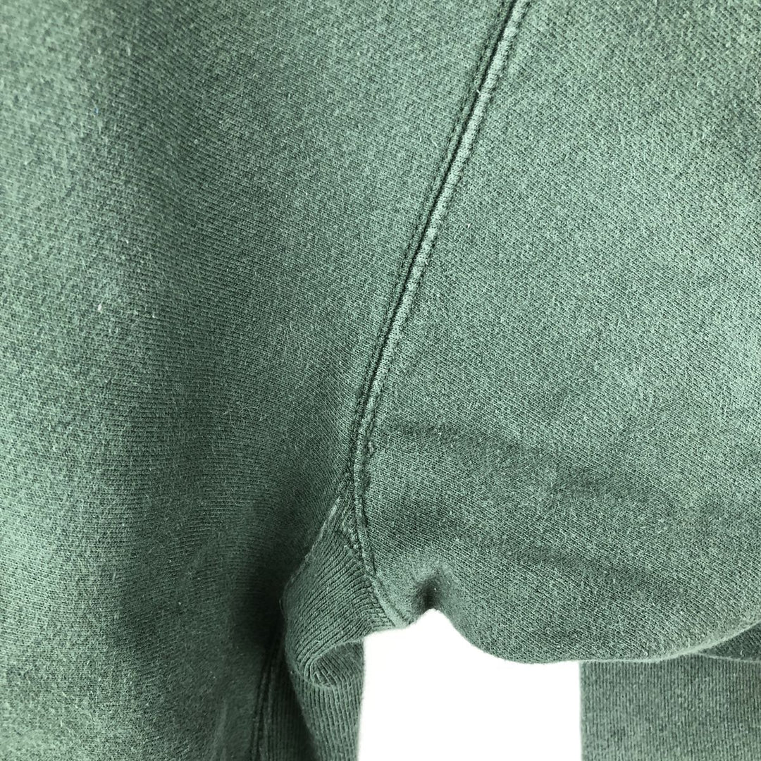 2000'S Champion Premium Reverse Weave Blank Sweatshirt Hoodie, Men's Size L cotton green type Vintage Second Hand