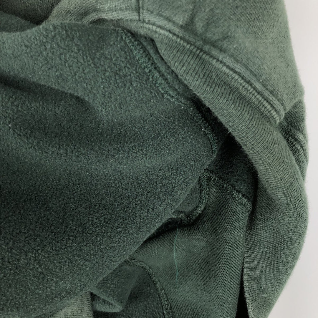 2000'S Champion Premium Reverse Weave Blank Sweatshirt Hoodie, Men's Size L cotton green type Vintage Second Hand