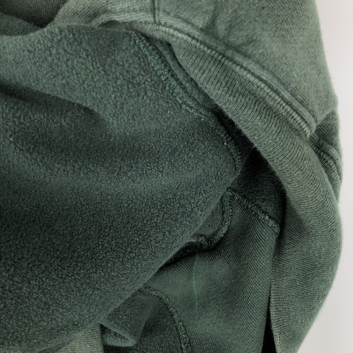 2000'S Champion Premium Reverse Weave Blank Sweatshirt Hoodie, Men's Size L cotton green type Vintage Second Hand