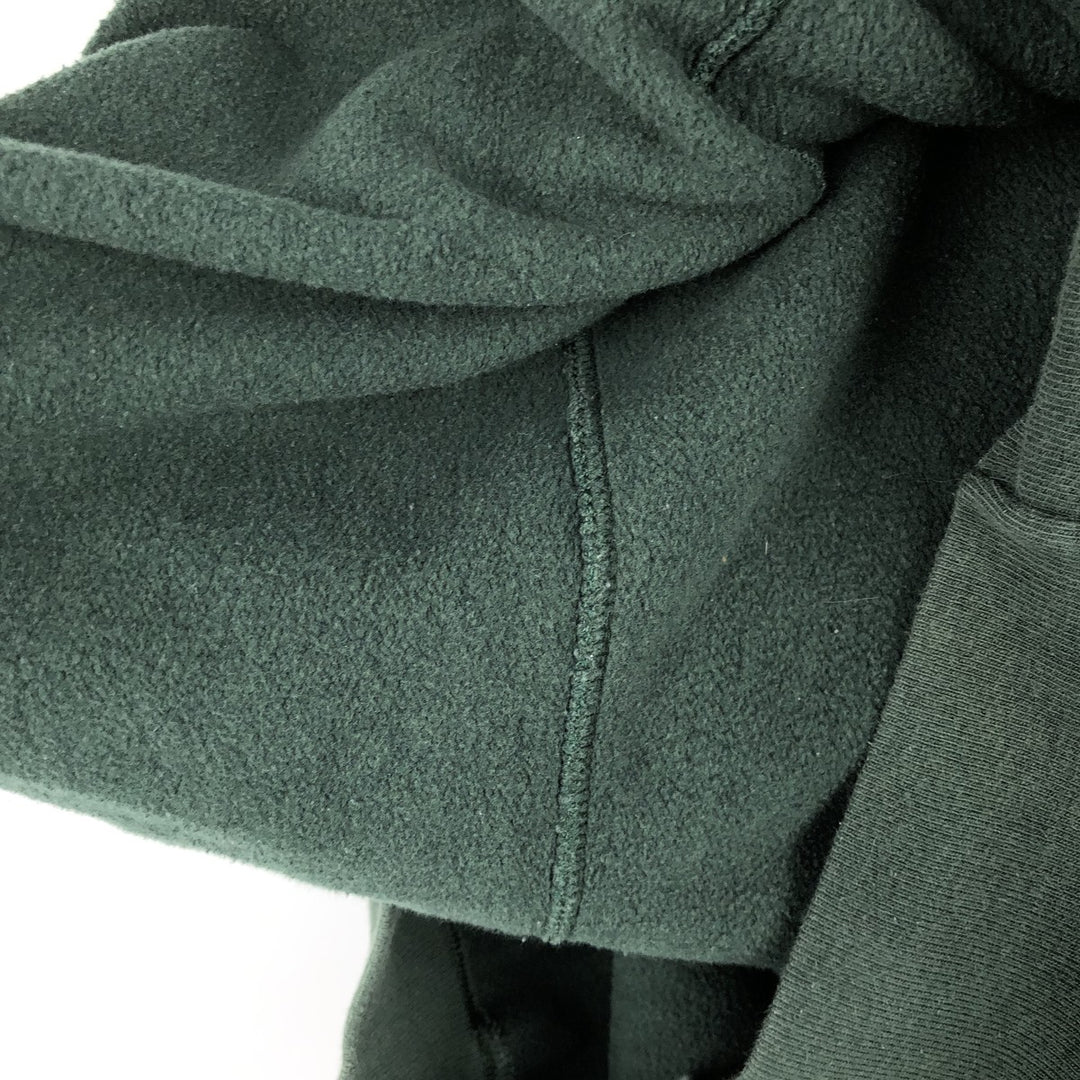 2000'S Champion Premium Reverse Weave Blank Sweatshirt Hoodie, Men's Size L cotton green type Vintage Second Hand