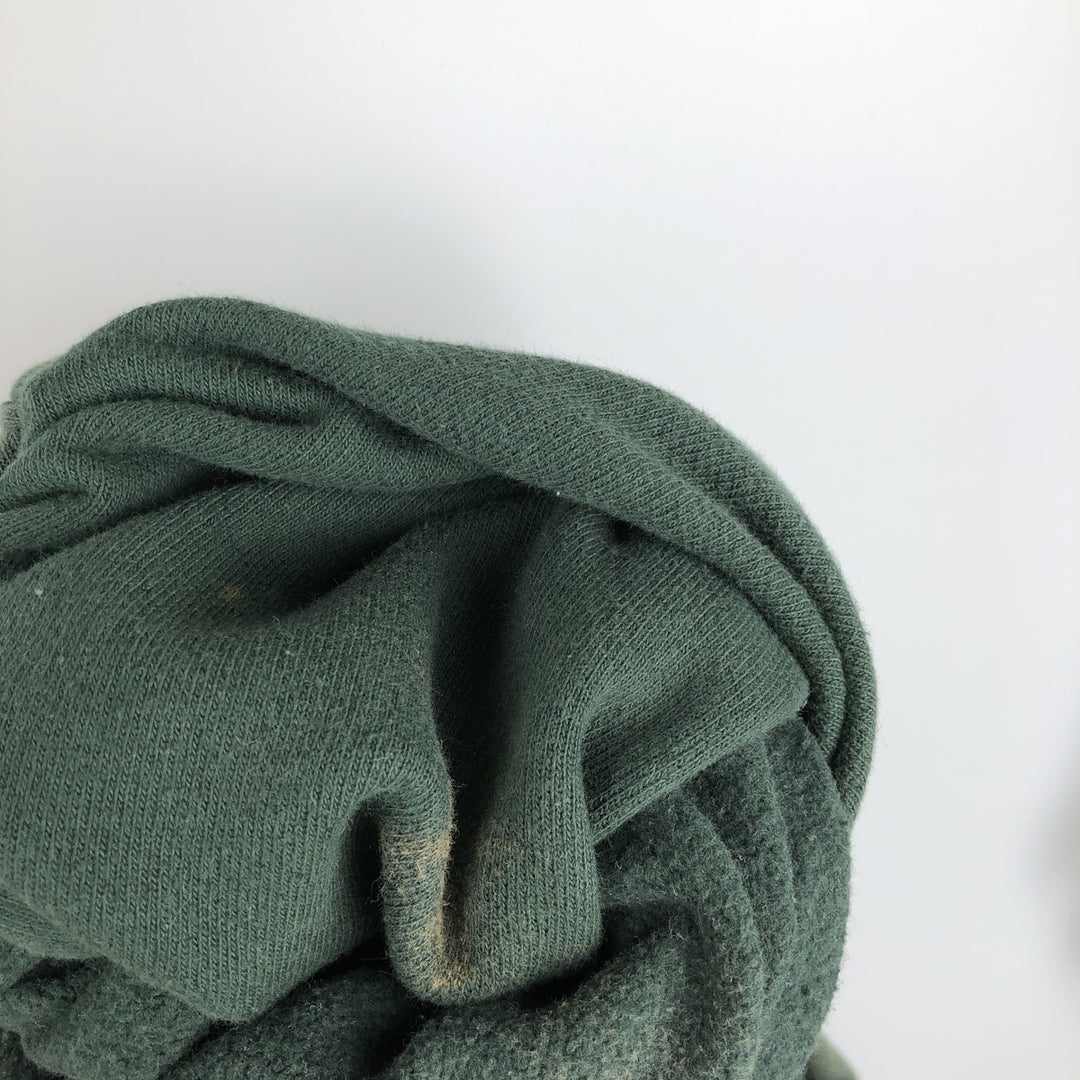 2000'S Champion Premium Reverse Weave Blank Sweatshirt Hoodie, Men's Size L cotton green type Vintage Second Hand
