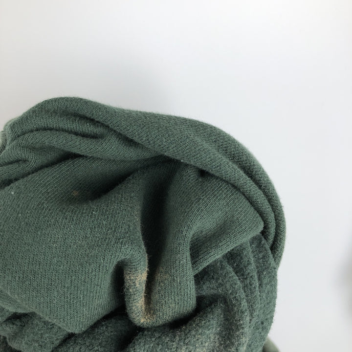 2000'S Champion Premium Reverse Weave Blank Sweatshirt Hoodie, Men's Size L cotton green type Vintage Second Hand
