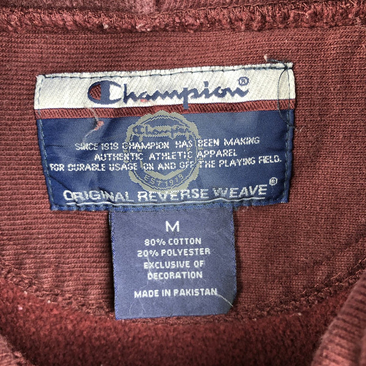 00'S Champion Original Reverse Weave College Sweat Pullover Hoodie Men's M cotton burgundy type Vintage Second Hand