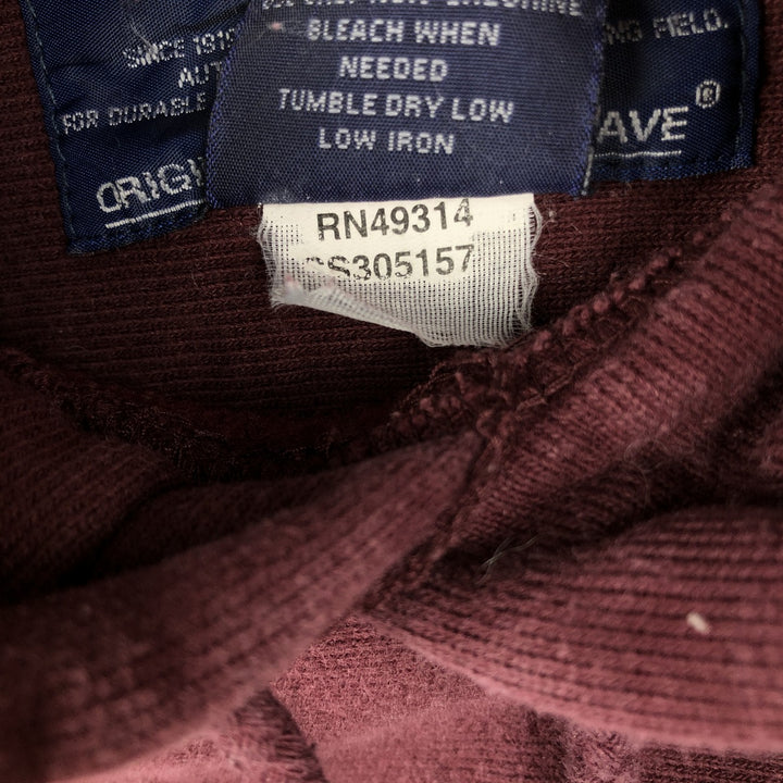 00'S Champion Original Reverse Weave College Sweat Pullover Hoodie Men's M cotton burgundy type Vintage Second Hand