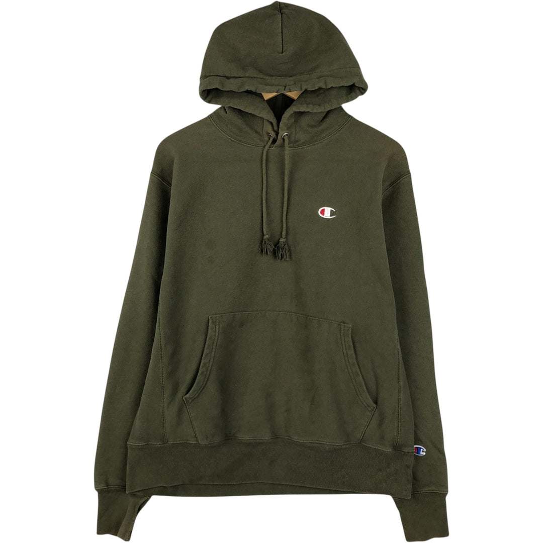 Champion REVERSE WEAVE Reverse Weave Sweat Pullover Hoodie Men's M cotton Khaki type Vintage Second Hand