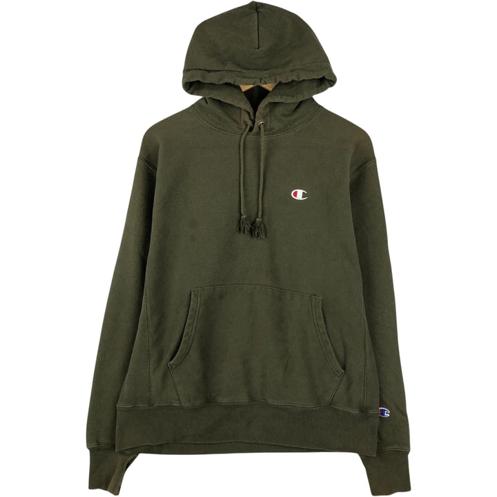Champion REVERSE WEAVE Reverse Weave Sweat Pullover Hoodie Men's M cotton Khaki type Vintage Second Hand