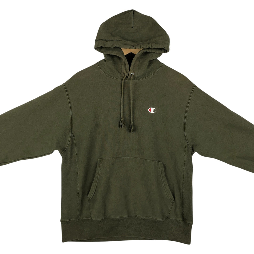 Champion REVERSE WEAVE Reverse Weave Sweat Pullover Hoodie Men's M cotton Khaki type Vintage Second Hand