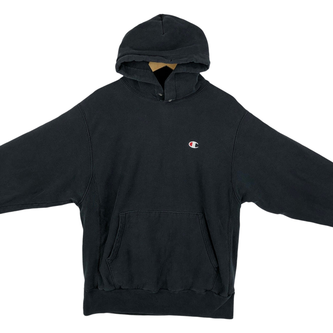 Champion REVERSE WEAVE Reverse Weave Sweat Pullover Hoodie Men's L size cotton black type Vintage Second Hand