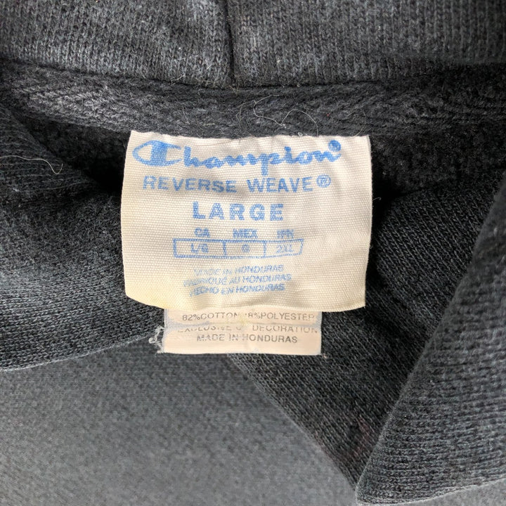 Champion REVERSE WEAVE Reverse Weave Sweat Pullover Hoodie Men's L size cotton black type Vintage Second Hand