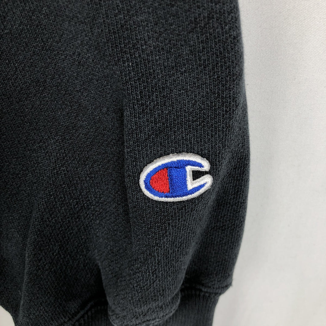 Champion REVERSE WEAVE Reverse Weave Sweat Pullover Hoodie Men's L size cotton black type Vintage Second Hand